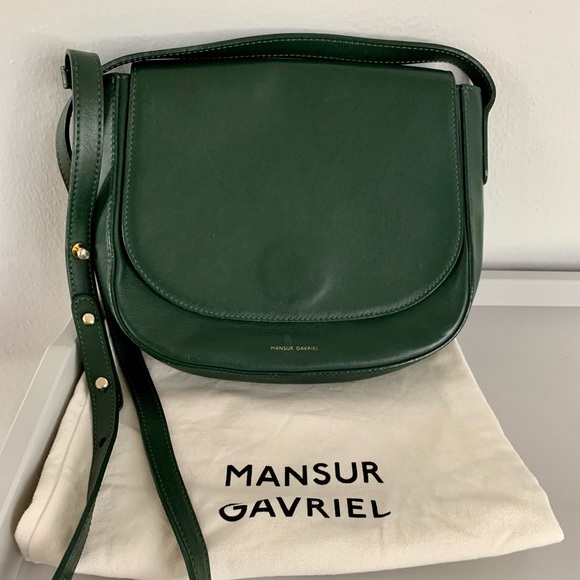Mansur Gavriel Small Shoulder/Crossbody Bag Green - Picture 1 of 16